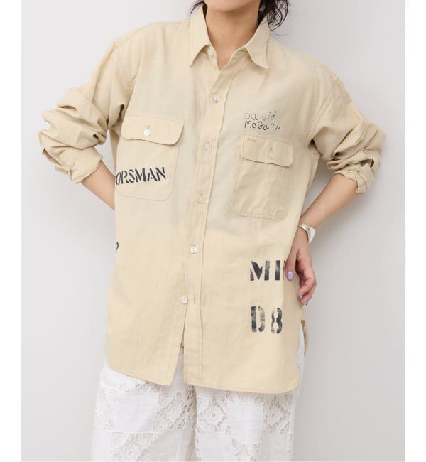 SLOBE IENA「《予約》PAYDAY/ペイデイ SLOBE別注 プリントシャツ」|シャツ・ブラウス|ベージュ A