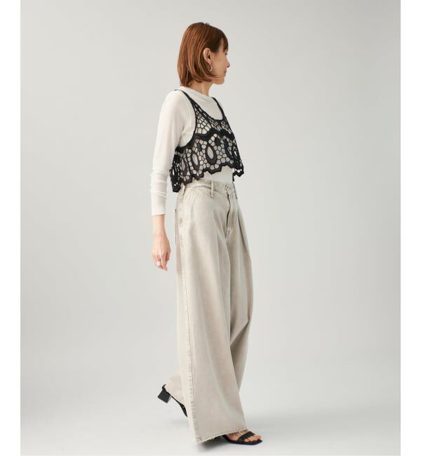 VERMEIL par iena「《予約》MATOKAMATOKA マトカマトカ カットワークレースキャミ 3861401004」|シャツ・ブラウス|