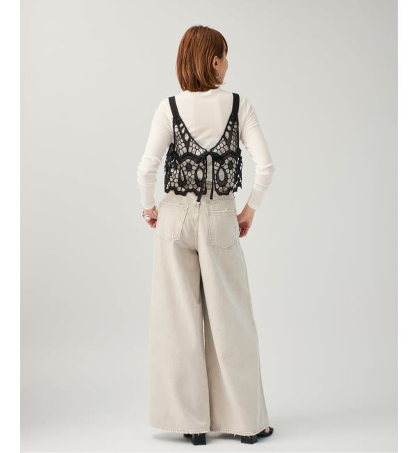 VERMEIL par iena「《予約》MATOKAMATOKA マトカマトカ カットワークレースキャミ 3861401004」|シャツ・ブラウス|