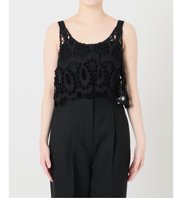 VERMEIL par iena「《予約》MATOKAMATOKA マトカマトカ カットワークレースキャミ 3861401004」|シャツ・ブラウス|