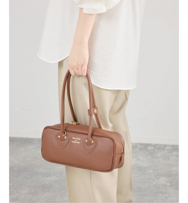 IENA「《WEB限定/予約》YOUNG&OLSEN EMBOSSED LEATHER STUDENT S バッグ YO2601-GD005」|ボストンバッグ|