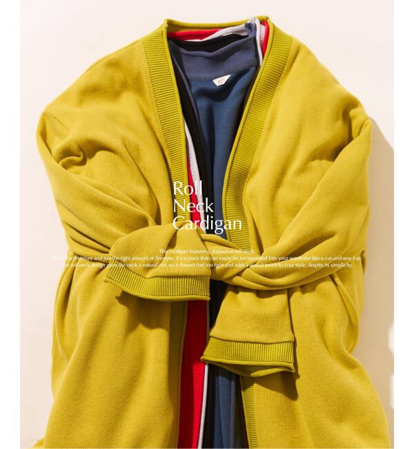 417 EDIFICE「ロールネック ニットカーディガン」|カーディガン|