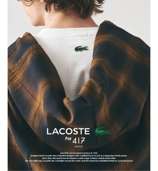 417 EDIFICE「【LACOSTE / ラコステ】 417別注 Print Tシャツ」|Tシャツ・カットソー|