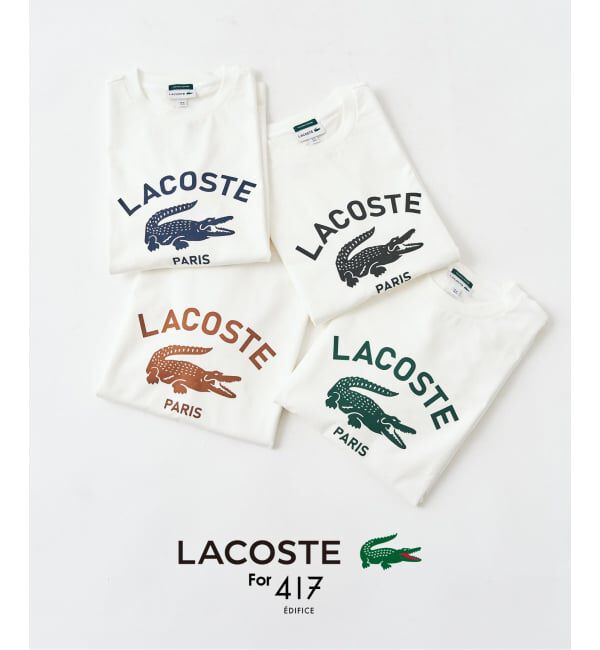 417 EDIFICE「【LACOSTE / ラコステ】 417別注 Print Tシャツ」|Tシャツ・カットソー|