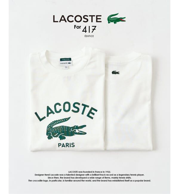417 EDIFICE「【LACOSTE / ラコステ】 417別注 Print Tシャツ」|Tシャツ・カットソー|