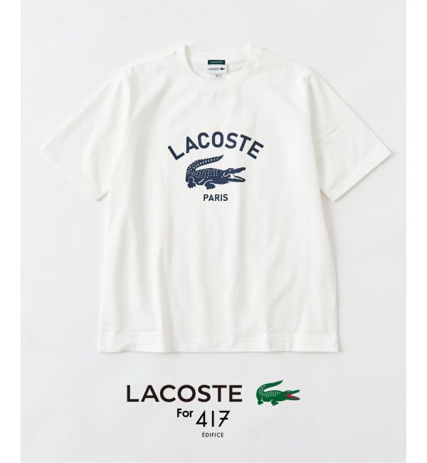 417 EDIFICE「【LACOSTE / ラコステ】 417別注 Print Tシャツ」|Tシャツ・カットソー|ブルー A