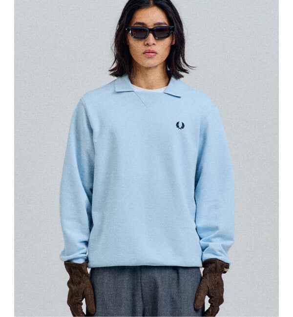 JOURNAL STANDARD「FRED PERRY / フレッドペリー 別注 フットボール カラー スウェット」|スウェット・ジャージ|サックスブルー