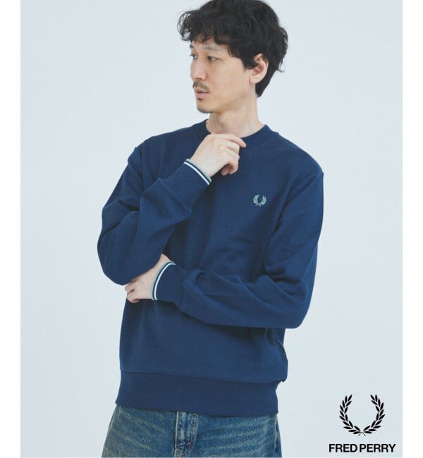 JOURNAL STANDARD「FRED PERRY / フレッドペリー クルーネックスウェット M7535」|スウェット・ジャージ|ネイビー