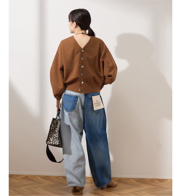 journal standard L'essage「WOOLプレーティング2WAYカーディガン」|カーディガン|