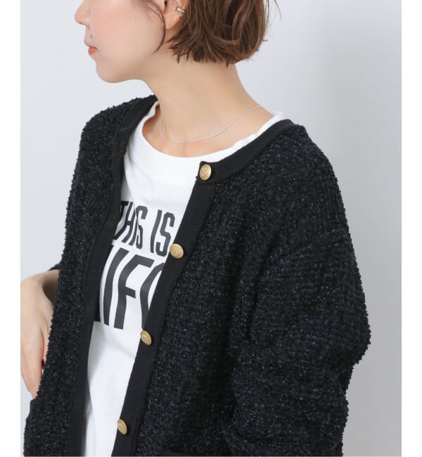 JOURNAL STANDARD relume「ツイーディーミックスニットジャケット」|カーディガン|