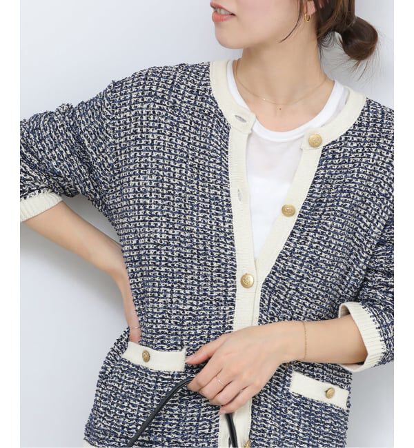JOURNAL STANDARD relume「ツイーディーミックスニットジャケット」|カーディガン|