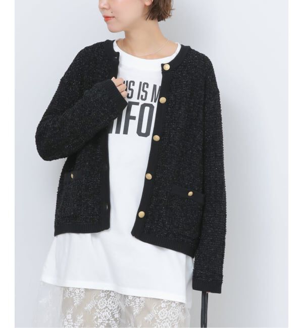 JOURNAL STANDARD relume「ツイーディーミックスニットジャケット」|カーディガン|