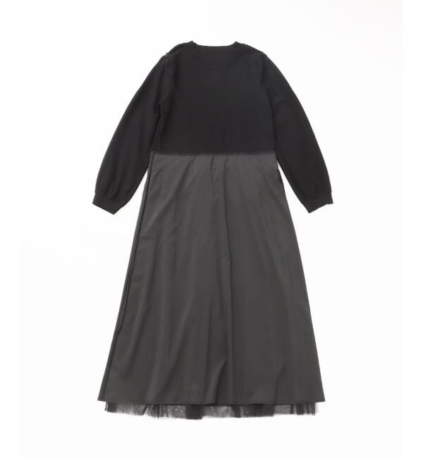 JOURNAL STANDARD relume「《WEB限定追加予約2》ウォッシャブルチュールドッキングロングスリーブ」|ワンピース|