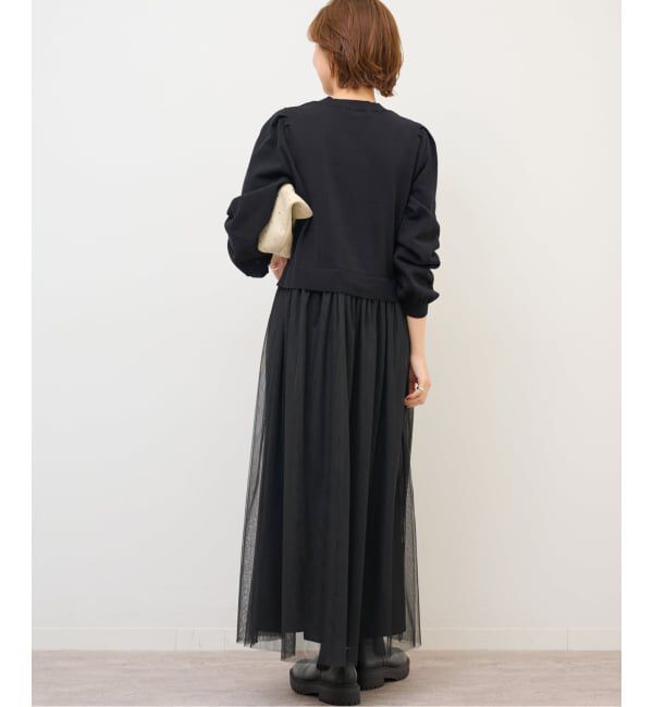 JOURNAL STANDARD relume「《WEB限定追加予約2》ウォッシャブルチュールドッキングロングスリーブ」|ワンピース|