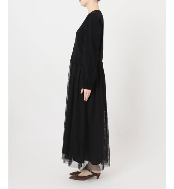 JOURNAL STANDARD relume「《WEB限定追加予約2》ウォッシャブルチュールドッキングロングスリーブ」|ワンピース|