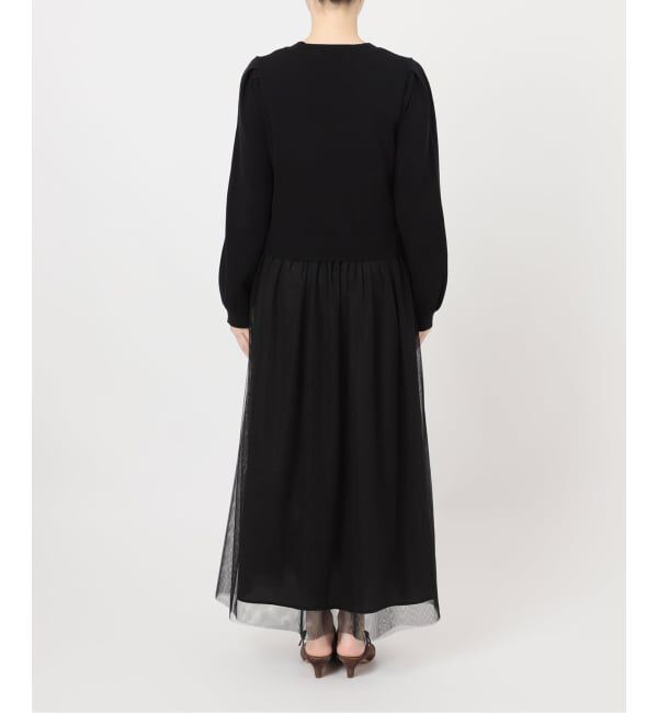 JOURNAL STANDARD relume「《WEB限定追加予約2》ウォッシャブルチュールドッキングロングスリーブ」|ワンピース|