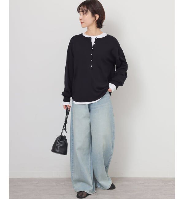 JOURNAL STANDARD relume「［2枚セット / SS素材］3WAYレイヤードヘンリープルオーバー」|ニット・セーター|