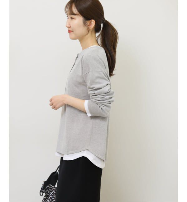 JOURNAL STANDARD relume「［2枚セット / SS素材］3WAYレイヤードヘンリープルオーバー」|ニット・セーター|