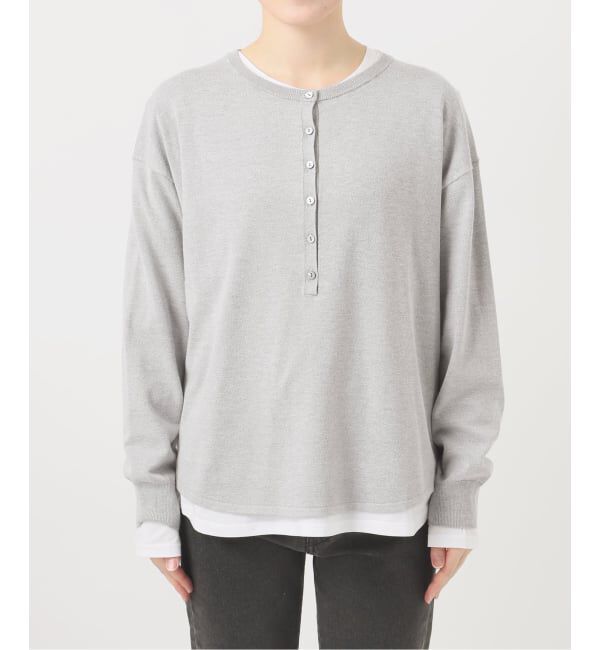 JOURNAL STANDARD relume「［2枚セット / SS素材］3WAYレイヤードヘンリープルオーバー」|ニット・セーター|