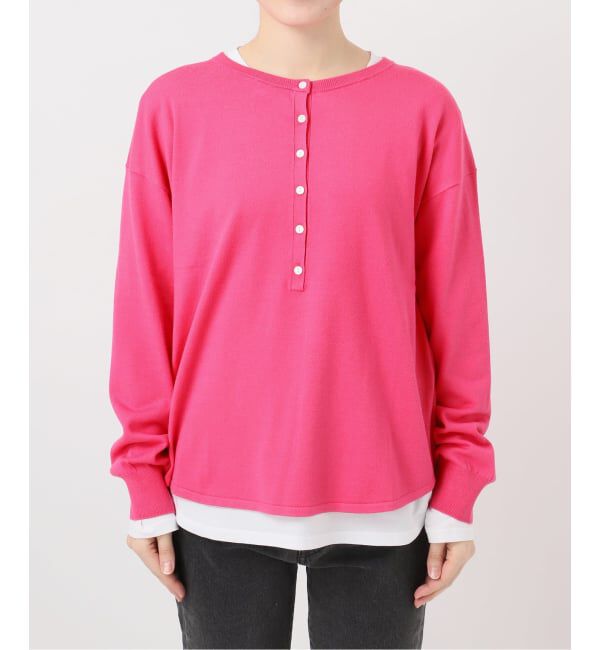 JOURNAL STANDARD relume「［2枚セット / SS素材］3WAYレイヤードヘンリープルオーバー」|ニット・セーター|