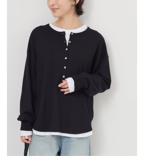 JOURNAL STANDARD relume「［2枚セット / SS素材］3WAYレイヤードヘンリープルオーバー」|ニット・セーター|