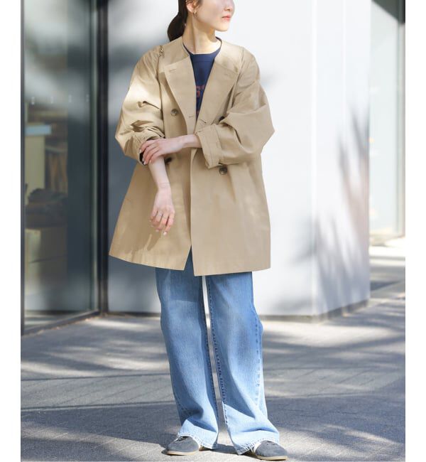 JOURNAL STANDARD relume「《予約》［26SS新作 / 洗濯機洗い可］ノーカラートレンチコート」|トレンチコート|