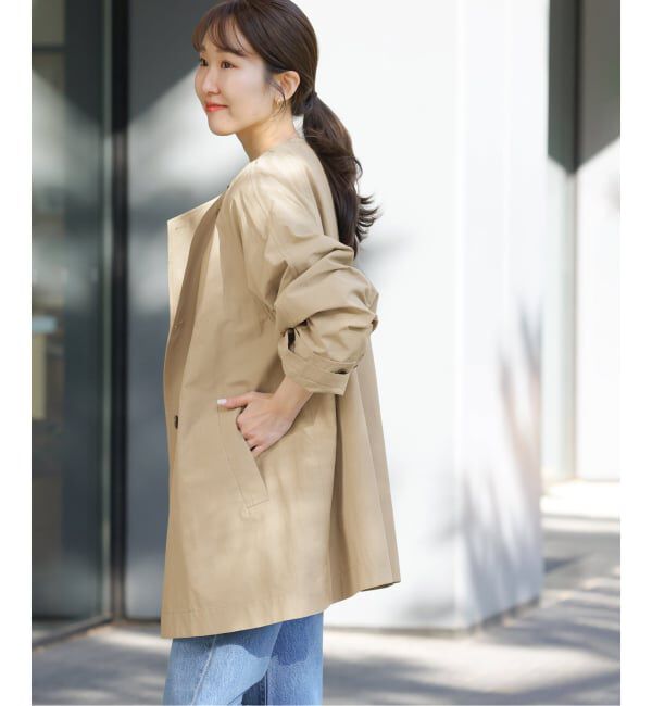 JOURNAL STANDARD relume「《予約》［26SS新作 / 洗濯機洗い可］ノーカラートレンチコート」|トレンチコート|