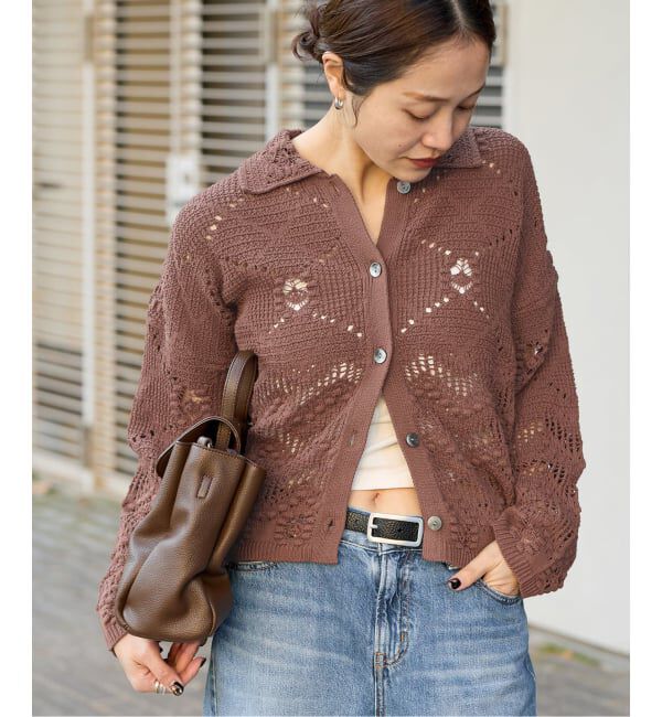 JOURNAL STANDARD「ネイティブジャガードシャツ」|カーディガン|ブラウン