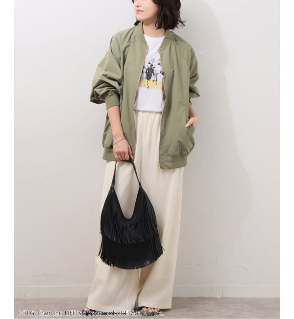 JOURNAL STANDARD relume「［手洗い可］ウォッシャブルナイロンダブルジップMA-1」|ブルゾン・スタジャン|