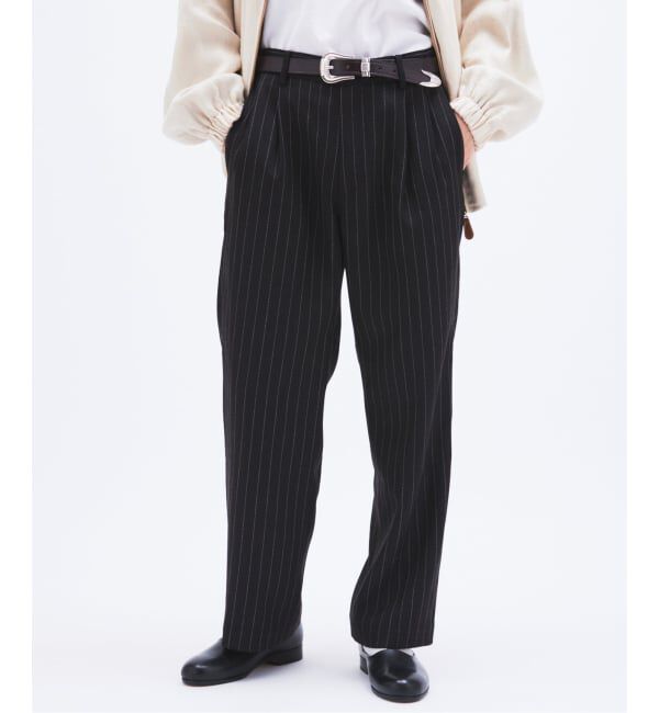 JOURNAL STANDARD「《予約》FRED PERRY / フレッドペリー 別注 テニス トラウザーズ」|スラックス|ブラック