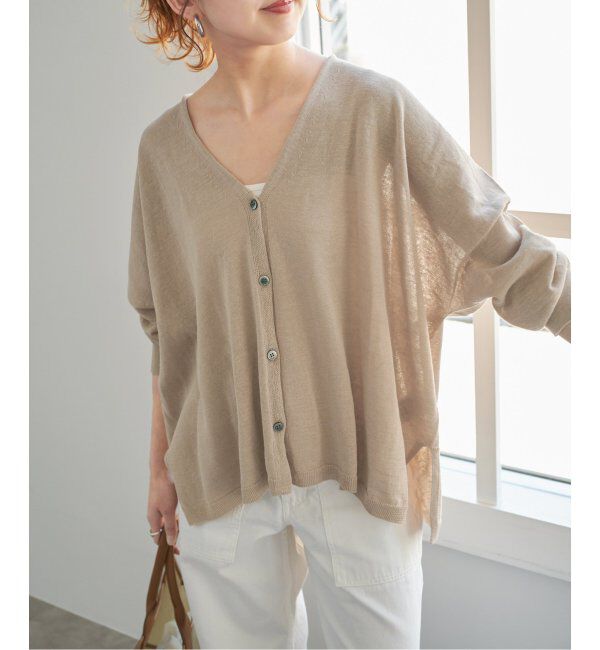 Spick and Span「ギマコットンオーバーサイズカーディガン」|カーディガン|