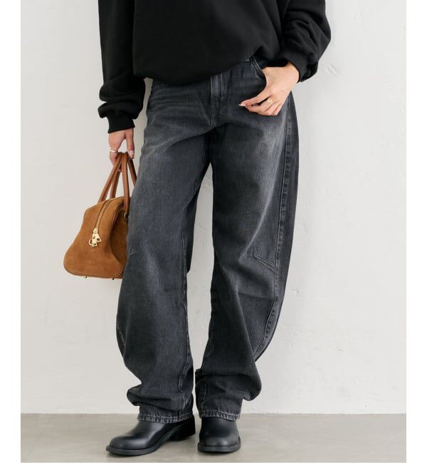 U by SPICK&SPAN「LEVI'S/リーバイス BAGGY DAD BARREL」|デニム|ブラック A