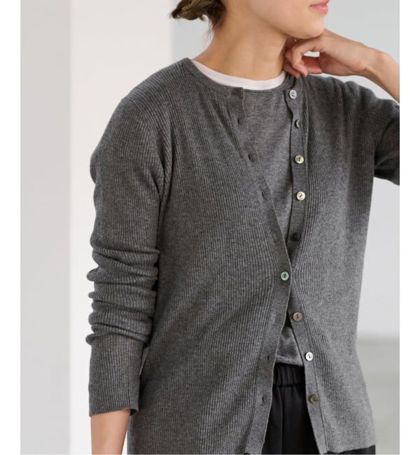 FRAMeWORK「≪追加≫スイビコットンリブカーディガン」|カーディガン|