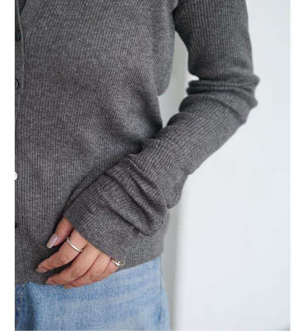 FRAMeWORK「≪追加≫スイビコットンリブカーディガン」|カーディガン|