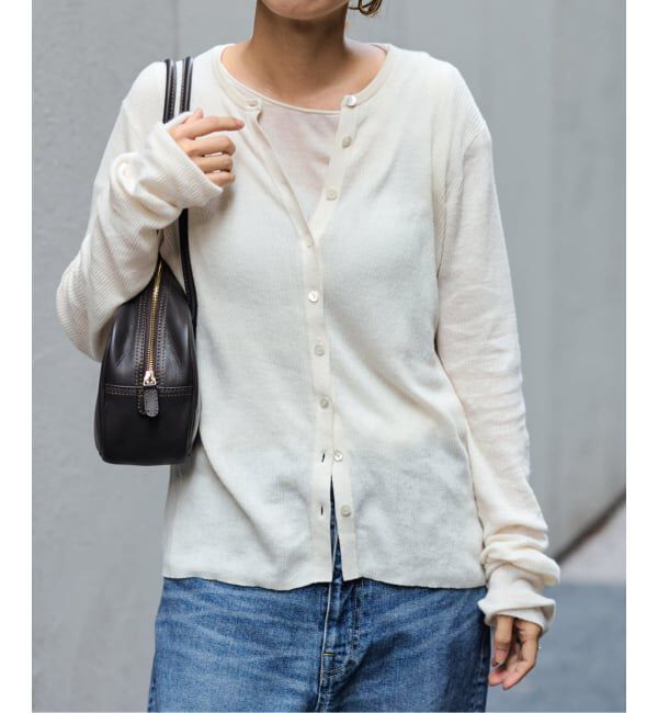 FRAMeWORK「≪追加≫スイビコットンリブカーディガン」|カーディガン|