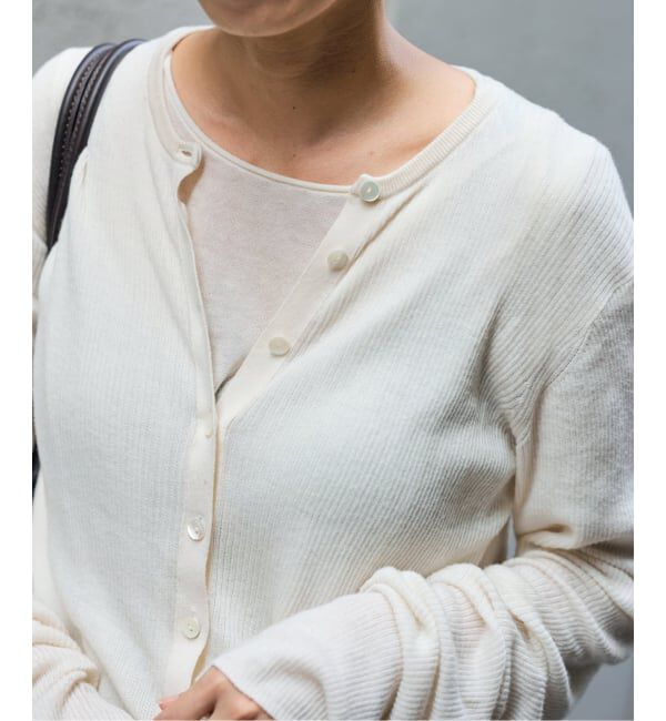 FRAMeWORK「≪追加≫スイビコットンリブカーディガン」|カーディガン|