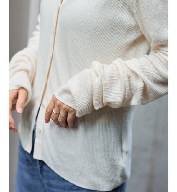 FRAMeWORK「≪追加≫スイビコットンリブカーディガン」|カーディガン|