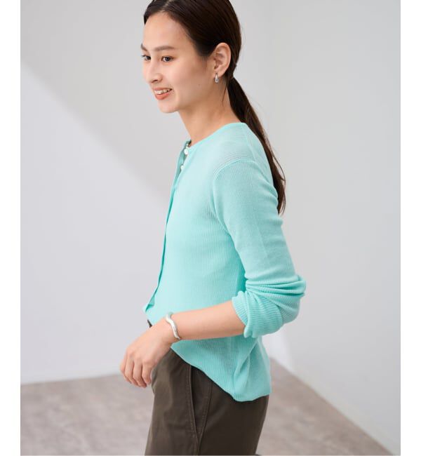 FRAMeWORK「≪追加≫スイビコットンリブカーディガン」|カーディガン|