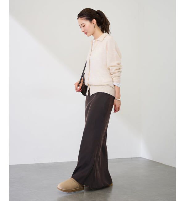 FRAMeWORK「シアーシャギー衿付きカーディガン」|カーディガン|