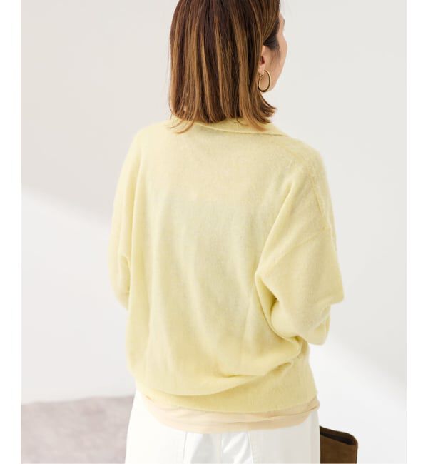 FRAMeWORK「シアーシャギー衿付きカーディガン」|カーディガン|