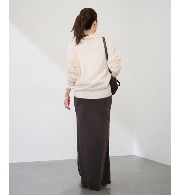 FRAMeWORK「シアーシャギー衿付きカーディガン」|カーディガン|