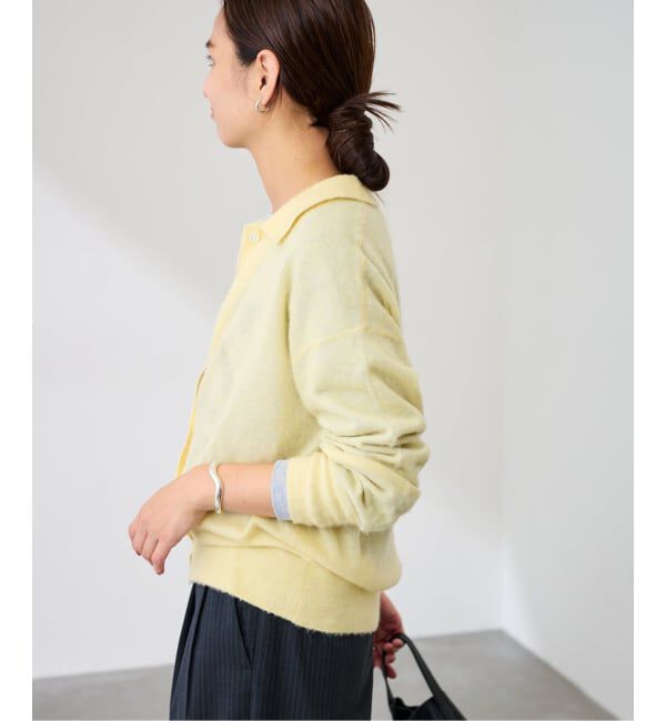 FRAMeWORK「シアーシャギー衿付きカーディガン」|カーディガン|