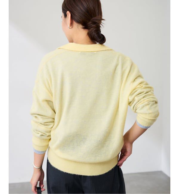 FRAMeWORK「シアーシャギー衿付きカーディガン」|カーディガン|