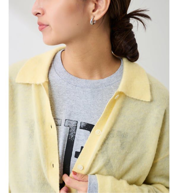 FRAMeWORK「シアーシャギー衿付きカーディガン」|カーディガン|