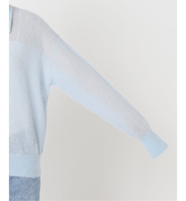 FRAMeWORK「シアーシャギー衿付きカーディガン」|カーディガン|