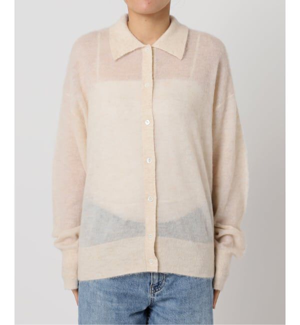 FRAMeWORK「シアーシャギー衿付きカーディガン」|カーディガン|