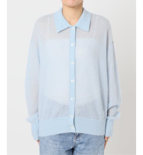 FRAMeWORK「シアーシャギー衿付きカーディガン」|カーディガン|