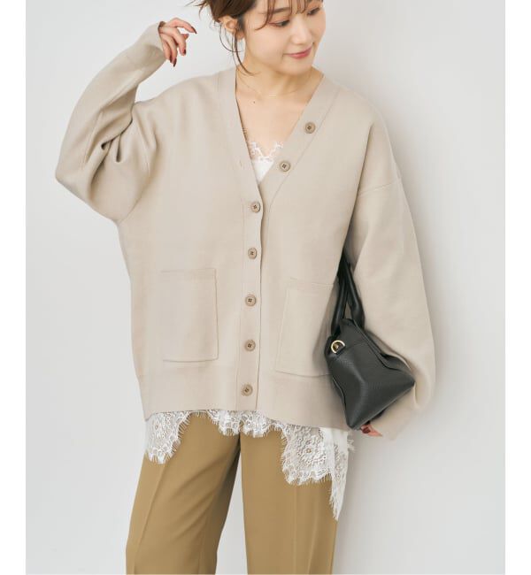 Spick and Span「ウォッシャブルコアスパンヤーンカーディガン」|カーディガン|