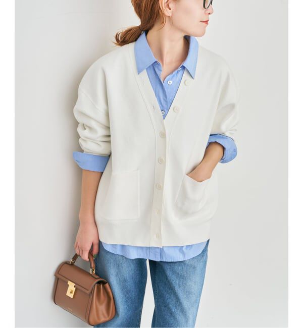 Spick and Span「ウォッシャブルコアスパンヤーンカーディガン」|カーディガン|