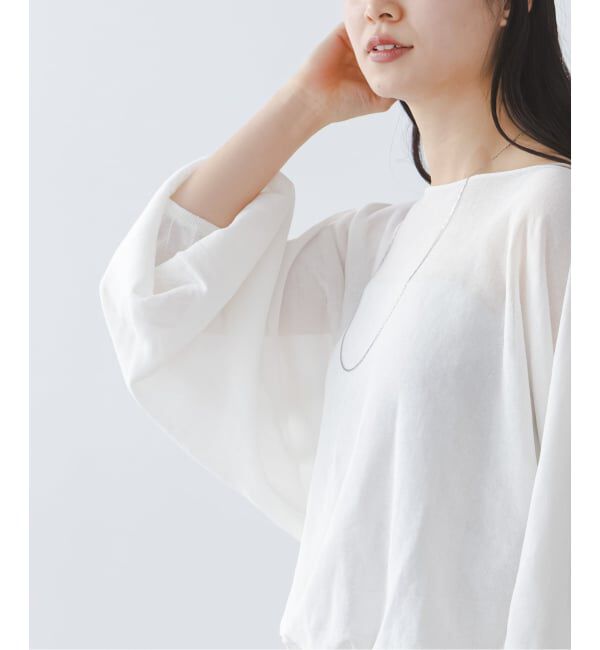 NOBLE「《予約》ワイドスリーブ ショートプルオーバー」|ニット・セーター|